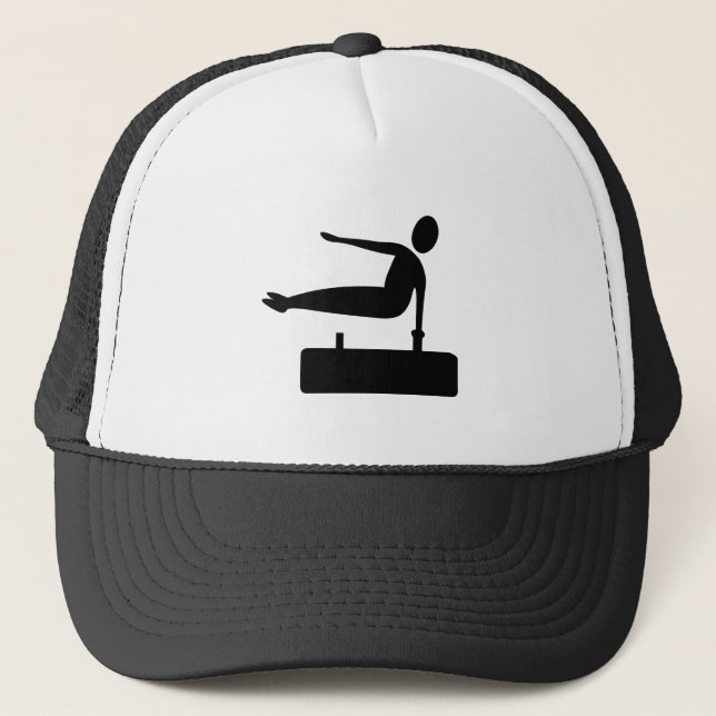 Gorra De Camionero Figura de bóveda - Negro (Anverso)