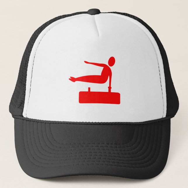 Gorra De Camionero Figura de bóveda - Rojo (Anverso)