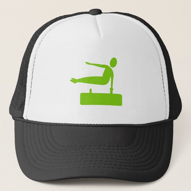 Gorra De Camionero Figura de bóveda - Verde marciano (Anverso)