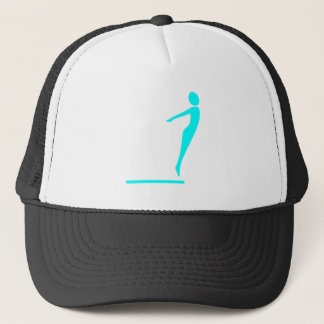 Gorra De Camionero Figura de buceo - cian
