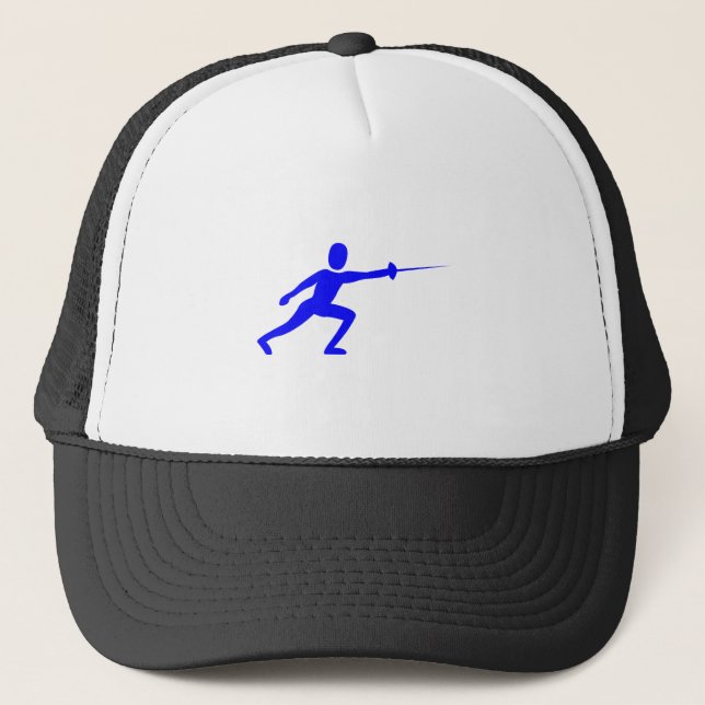 Gorra De Camionero Figura de la valla - Azul (Anverso)