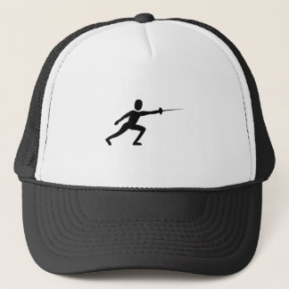 Gorra De Camionero Figura de la valla - Negro