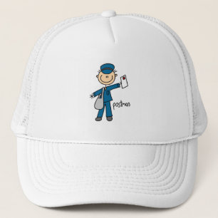 Gorra De Camionero Figura de palo de trabajador postal