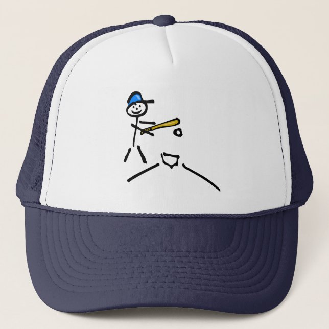 Gorra De Camionero Figura del palillo del béisbol (Anverso)