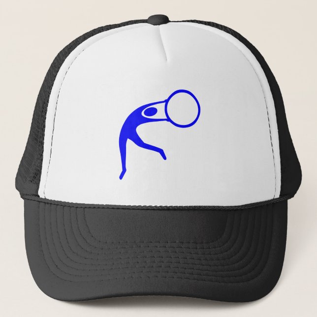Gorra De Camionero Figura Rítmica Gimnástica - Azul (Anverso)