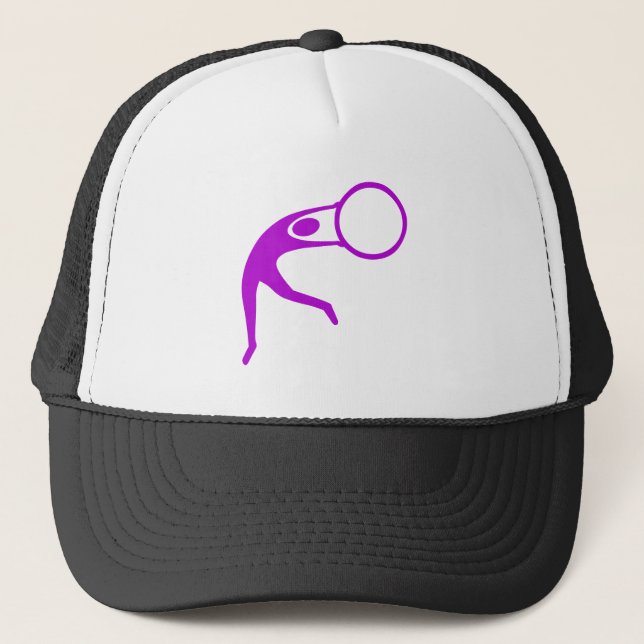 Gorra De Camionero Figura rítmica Gimnástica - Púrpura (Anverso)