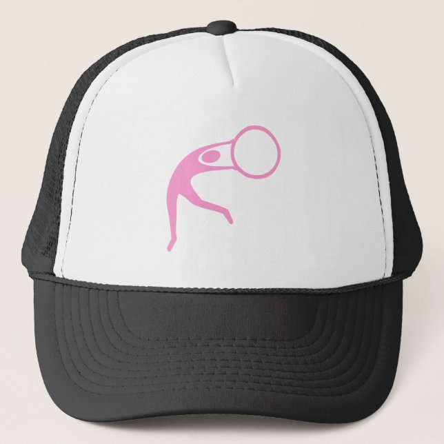 Gorra De Camionero Figura Rítmica Gimnástica - Rosa (Anverso)