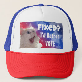 Gorra De Camionero ¿Fijo? Prefiero votar
