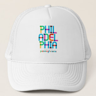 Gorra De Camionero Filadelfia Pennsylvania Mid Century, Pop Art