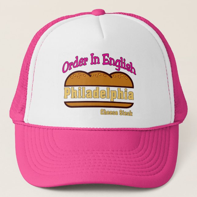 Gorra De Camionero Filete de Queso Philly - Pedido En Inglés (Anverso)