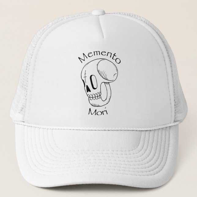 Gorra De Camionero Filosofía memento mori estoica (Anverso)