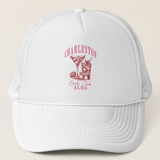 Gorra De Camionero fin de semana charleston bachelorette (Anverso)