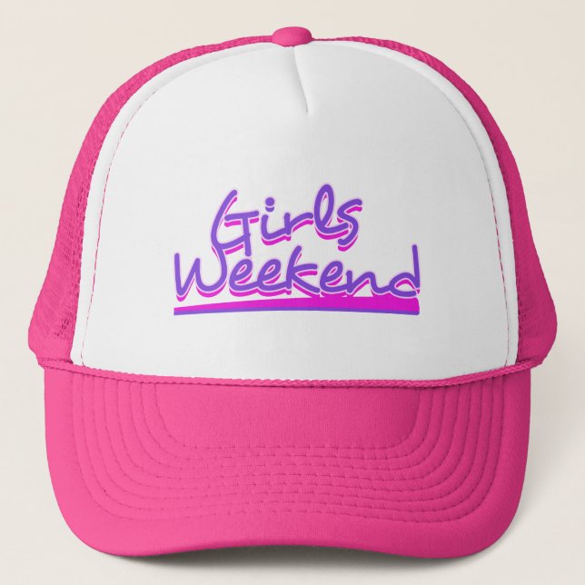 Gorra De Camionero fin de semana de chicas (Anverso)