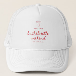 Gorra De Camionero Fin de semana de despedida de soltera con guion co