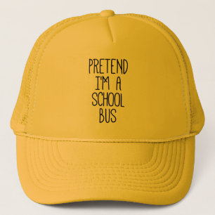 Gorra De Camionero Finge que soy un autobús escolar Halloween diverti