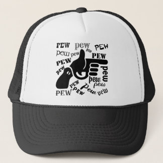 Gorra De Camionero Finger Gun Pew Pew Pew #USAPatriotGraphics ©