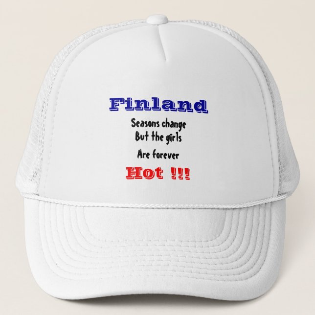Gorra De Camionero Finland girls (Anverso)