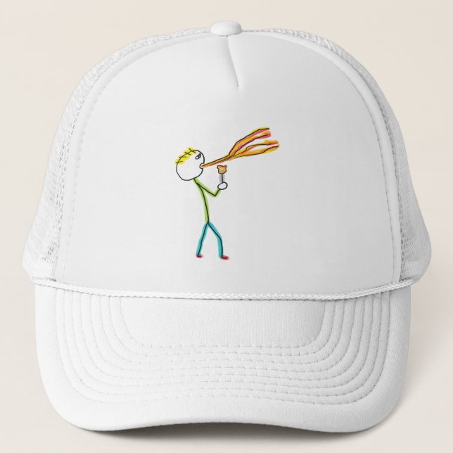 Gorra De Camionero Fire Breathing Stickman (Anverso)