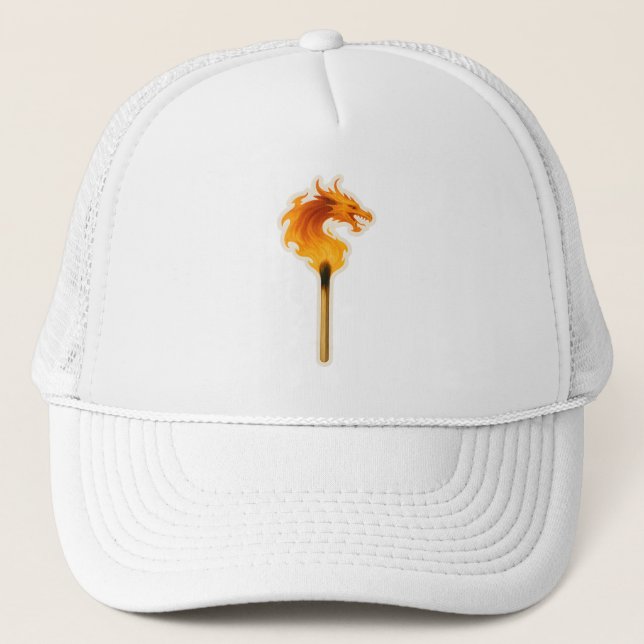 Gorra De Camionero Fire Dragon Matchstick (Anverso)