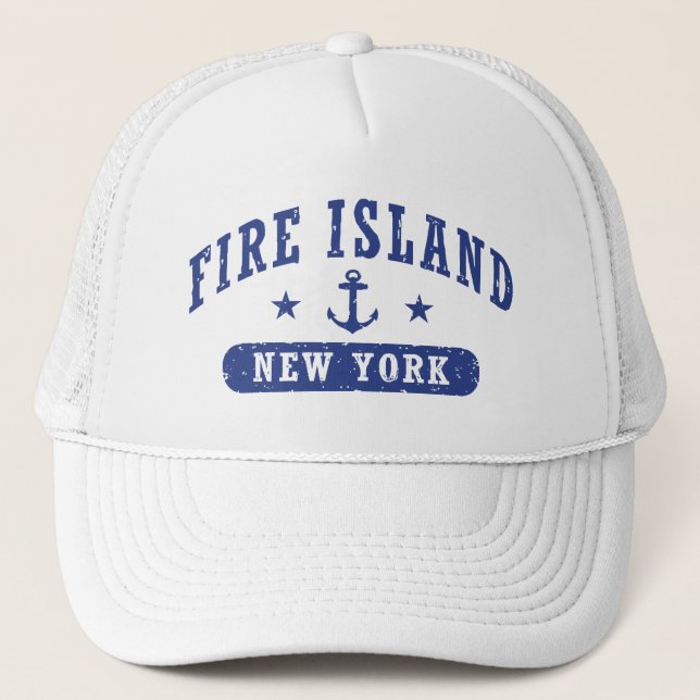 Gorra De Camionero Fire Island New York (Anverso)
