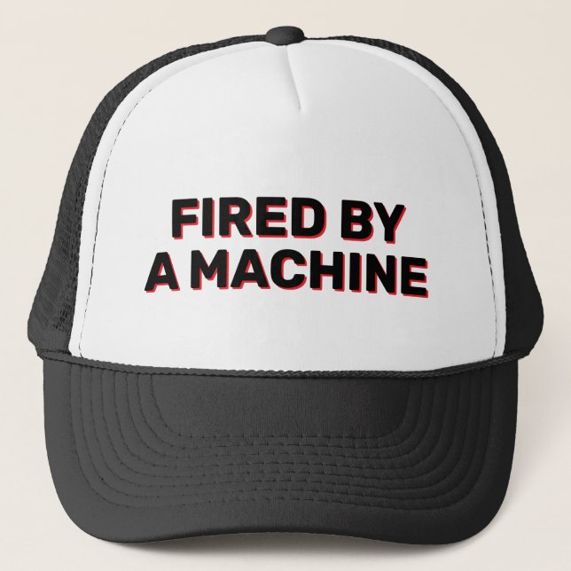 Gorra de camionero Fired By A Machine™ (Anverso)
