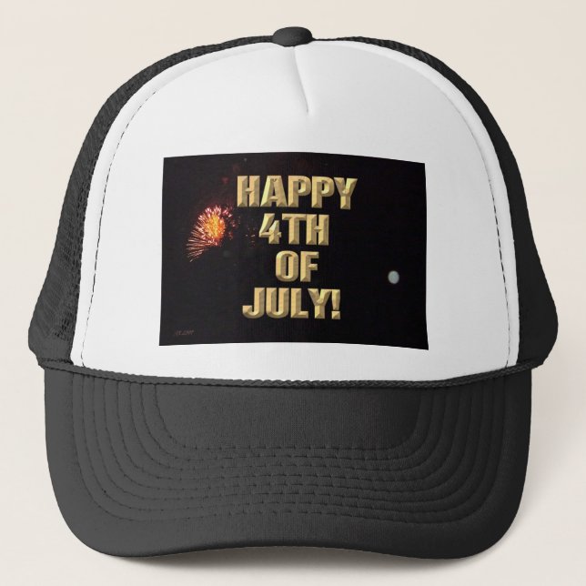 Gorra de camionero Fireworks 8 4 de Julio (Anverso)