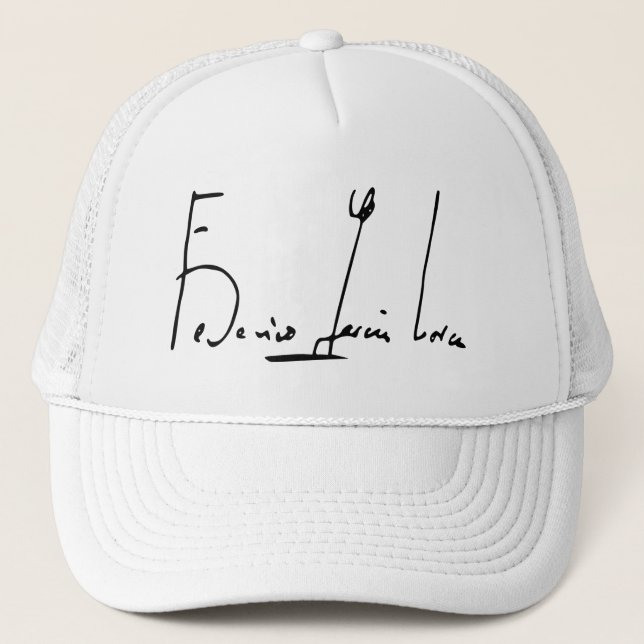 Gorra De Camionero Firma de Federico García Lorca (Anverso)