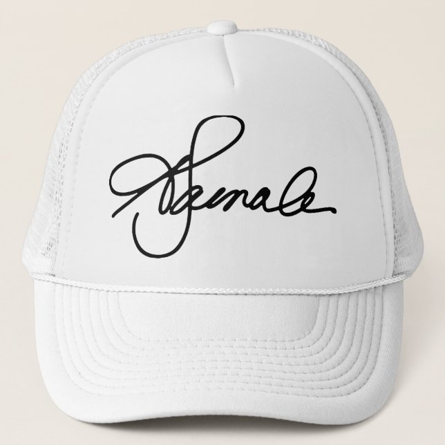 Gorra De Camionero Firma de KAMALA (Anverso)