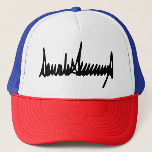 Gorra De Camionero Firma del autógrafo de Donald Trump