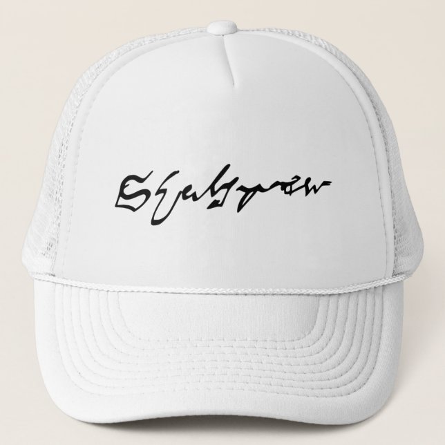 Gorra De Camionero firma William Shakespeare (Anverso)