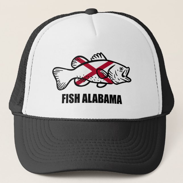 Gorra De Camionero Fish Alabama (Anverso)