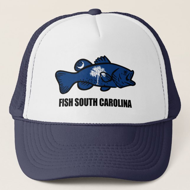 Gorra De Camionero Fish Carolina del Sur (Anverso)