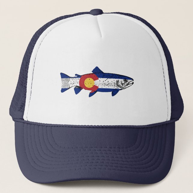 Gorra De Camionero Fish Colorado (Anverso)