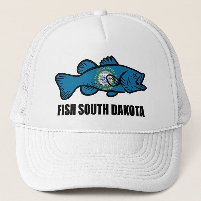 Gorra De Camionero Fish Dakota del Sur (Anverso)