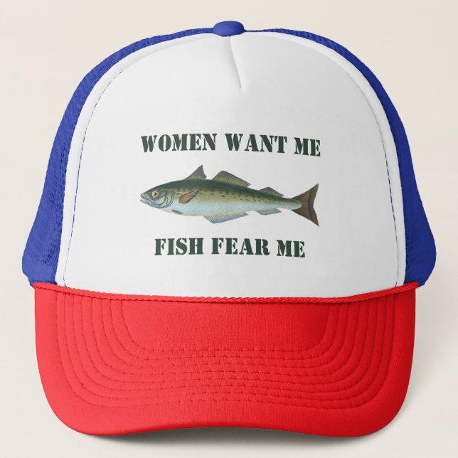 Gorra De Camionero Fish Fear Me (Anverso)