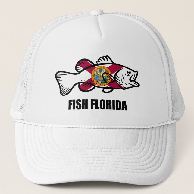 Gorra De Camionero Fish Florida (Anverso)