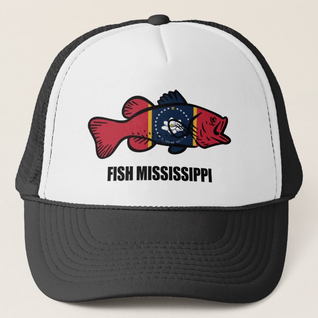 Gorra De Camionero Fish Mississippi (Anverso)