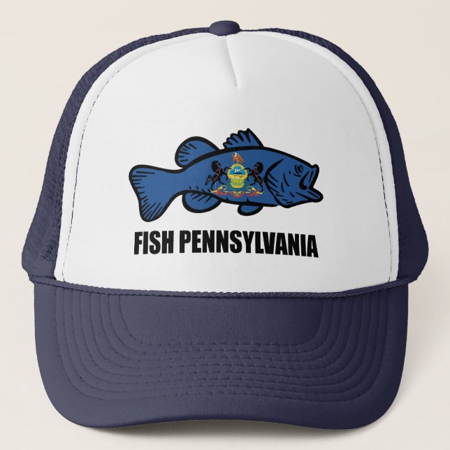 Gorra De Camionero Fish Pennsylvania Bass (Anverso)