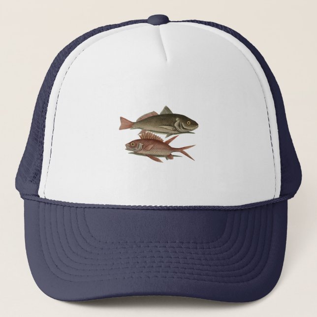 Gorra De Camionero Fish Red Perch Fisher Art (Anverso)
