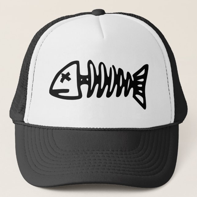 Gorra De Camionero fish skeleton (Anverso)