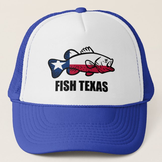 Gorra De Camionero Fish Texas (Anverso)