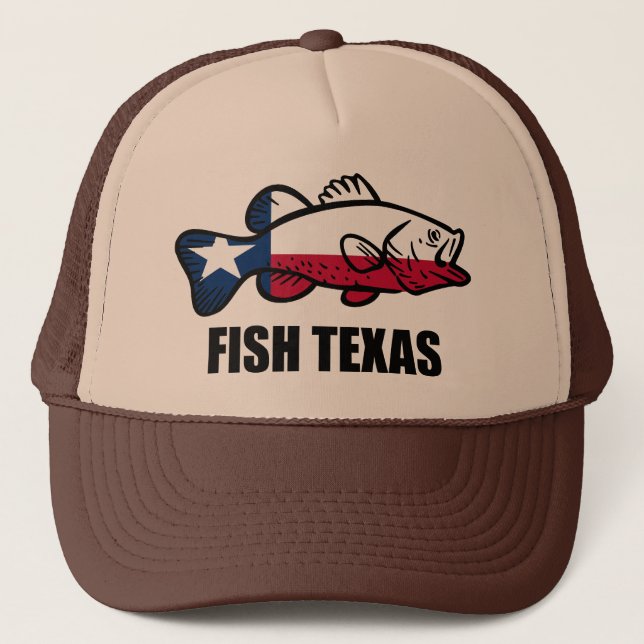 Gorra De Camionero Fish Texas (Anverso)