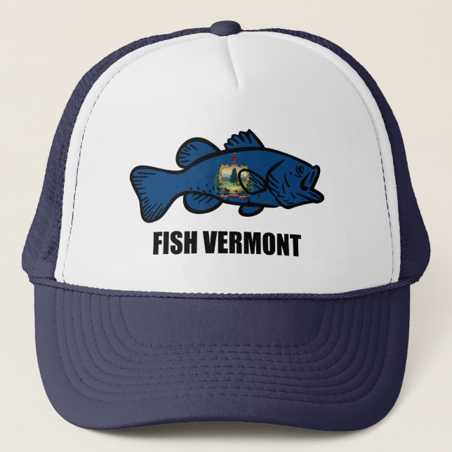 Gorra De Camionero Fish Vermont (Anverso)