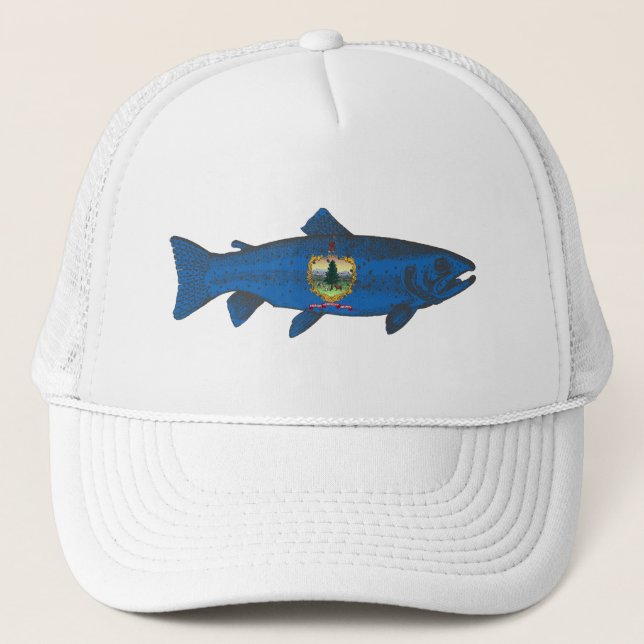 Gorra De Camionero Fish Vermont Flag Trout (Anverso)