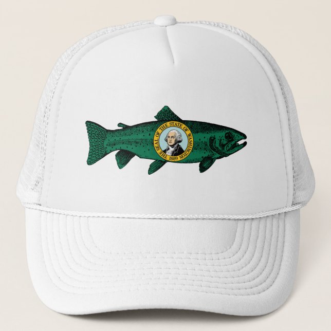 Gorra De Camionero Fish Washington State Trout (Anverso)