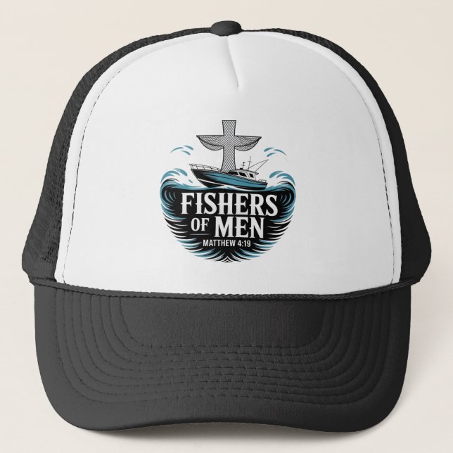 Gorra De Camionero Fishers Of Men Christian Boating  (Anverso)