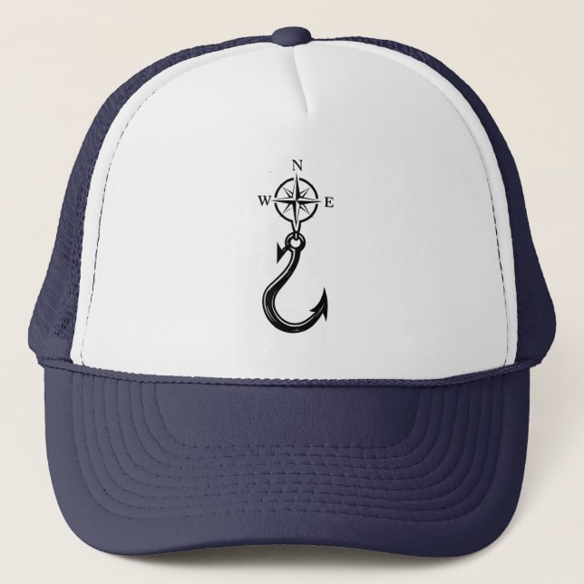 Gorra De Camionero Fishing Compass Rose (Anverso)