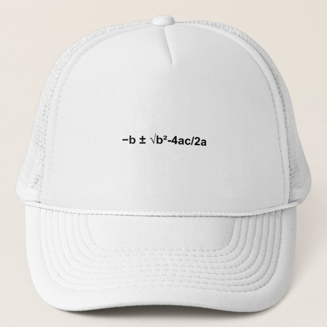 Gorra De Camionero Física matemática matemática cuadrática (Anverso)