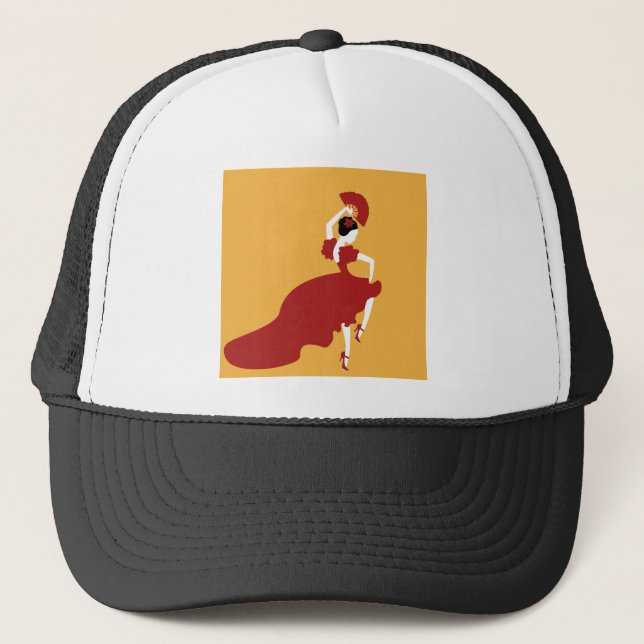 Gorra De Camionero Flamenco Dancer (Anverso)