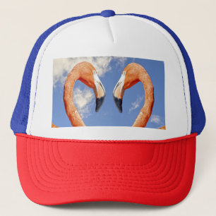 Gorra De Camionero flamenco del Caribe amor corazón